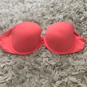 Coral Victoria's Secret underwire bandeau bikini